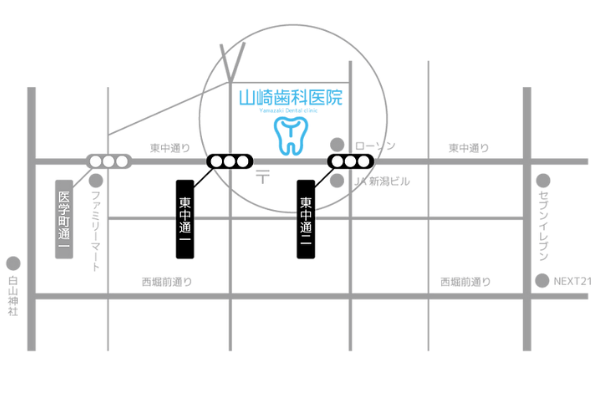 医院までのアクセスマップ